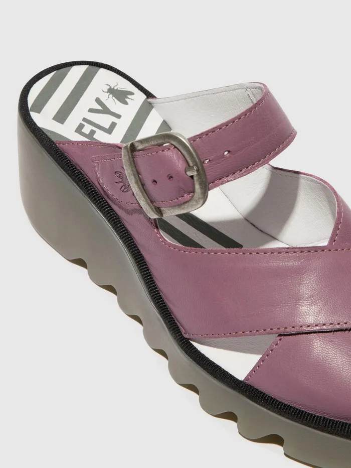 Wedge Mules BOCY409FLY VIOLET Women Fly London Mules