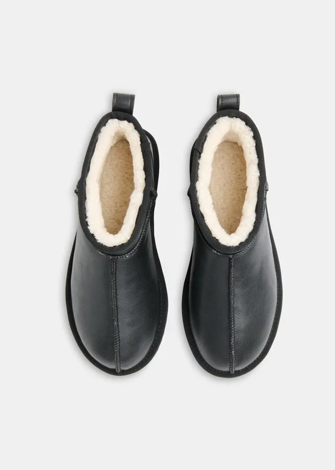 Whistles Boots Black Mable Slipper Boot 8211 Women