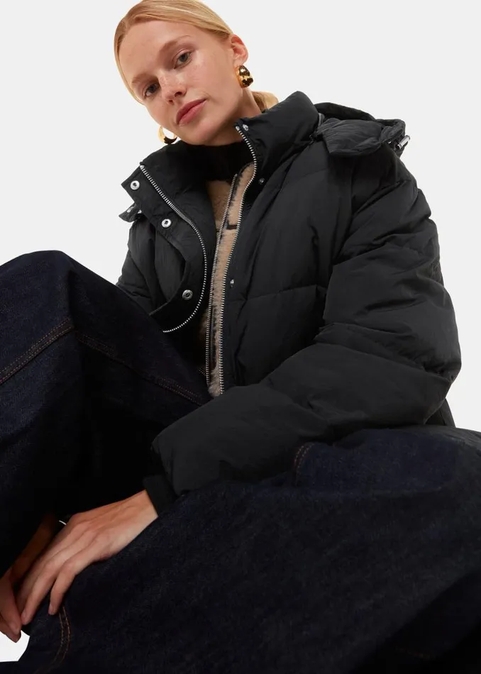 Whistles Coats and Jackets Black Una Puffa Coat 8211 Women