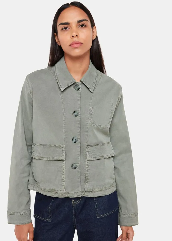Whistles Coats and Jackets Khaki Marie Casual Jacket 8211 Women
