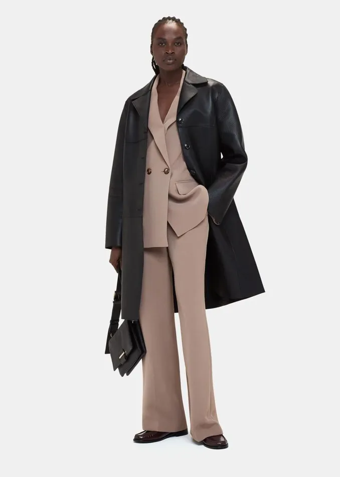 Whistles Coats and Jackets Taupe Nina Double Breasted Blazer 8211 Women