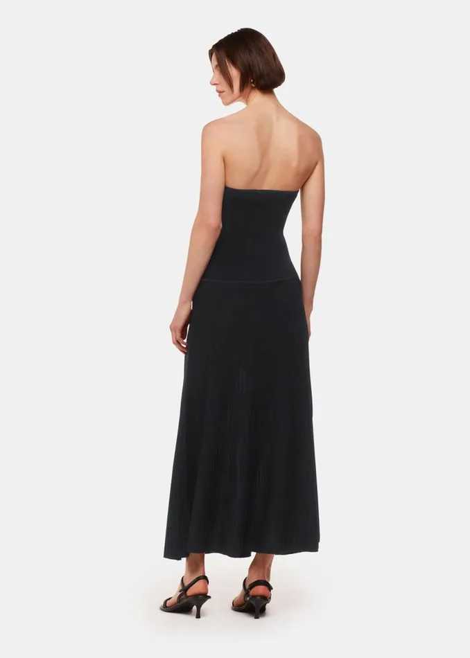 Whistles Dresses Black Bandeau Knit Sweater Dress 8211 Women