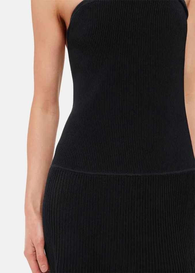 Whistles Dresses Black Bandeau Knit Sweater Dress 8211 Women