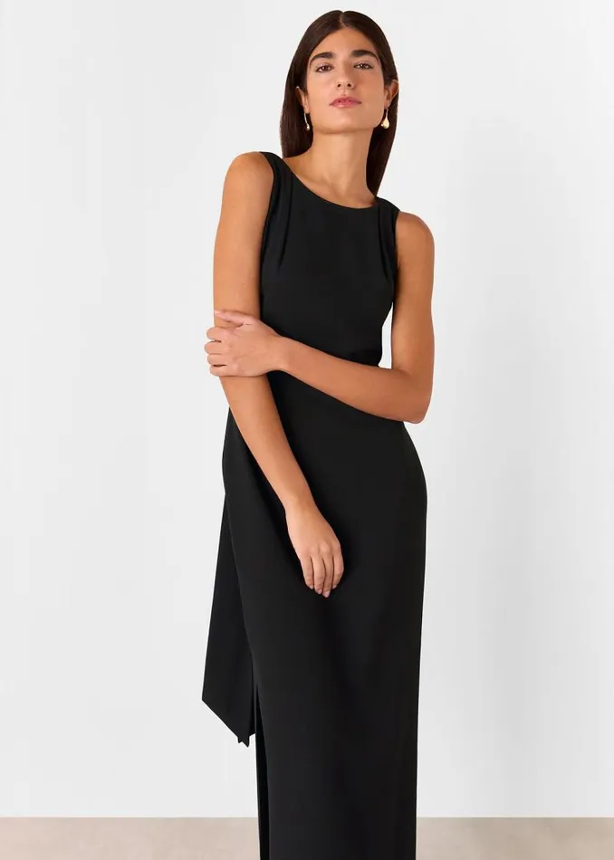 Whistles Dresses Black Tie Back Maxi Dress 8211 Women