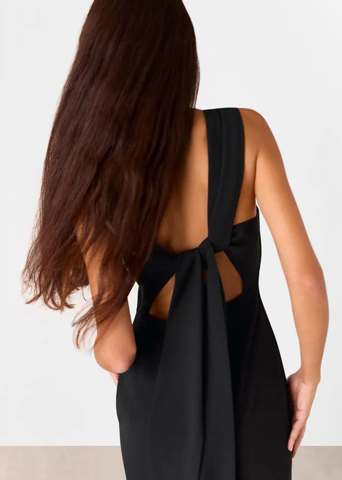 Whistles Dresses Black Tie Back Maxi Dress 8211 Women
