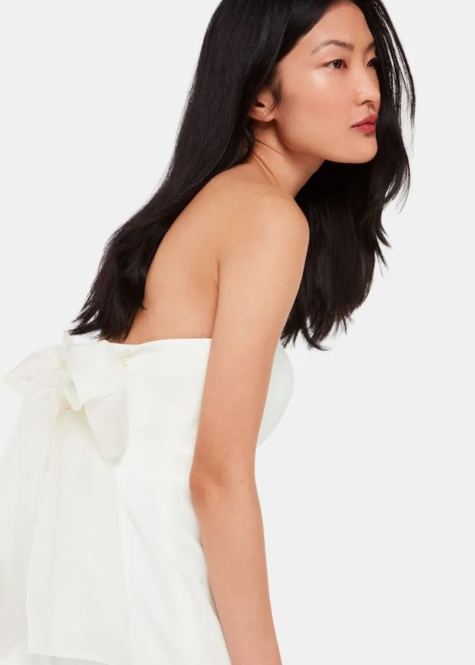 Whistles Dresses Ivory Ellis Strapless Wedding Dress 8211 Women