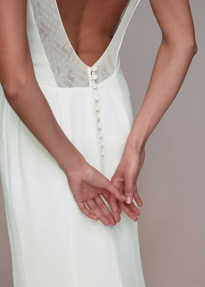Whistles Dresses Ivory Mia Square Neck Wedding Dress 8211 Women