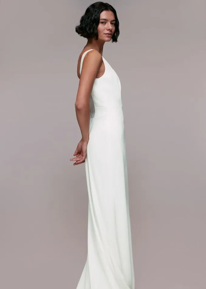 Whistles Dresses Ivory Mia Square Neck Wedding Dress 8211 Women