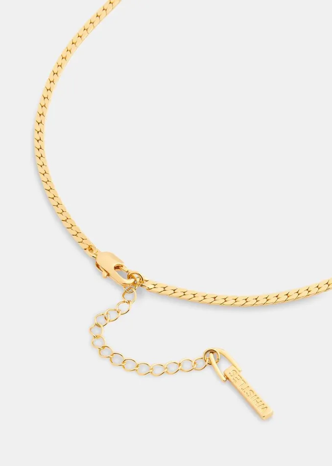 Whistles Jewelry Gold Classic Snake Chain Necklace 8211 Women