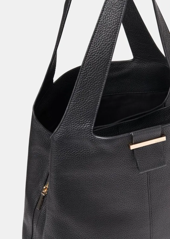 Whistles Leather Black Dia Tote Bag 8211 Women