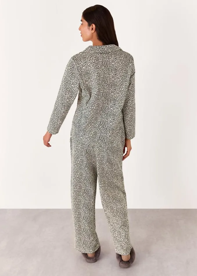Whistles Pajamas Leopard Print Mini Animal Print Pajama Set 8211 Women