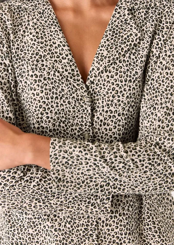 Whistles Pajamas Leopard Print Mini Animal Print Pajama Set 8211 Women