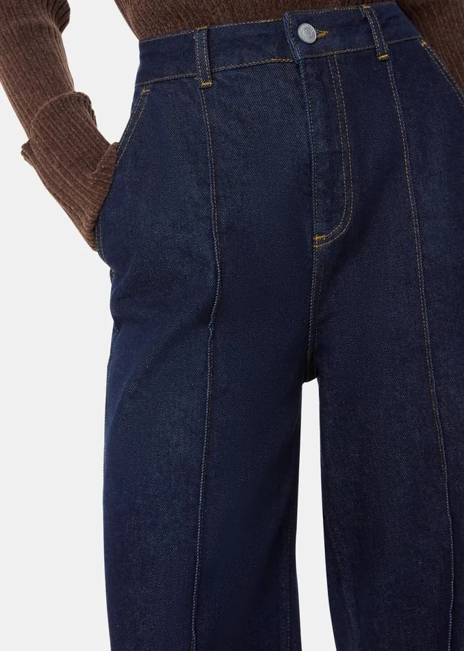 Whistles Pants Dark Denim Seam Detail Jean 8211 Women