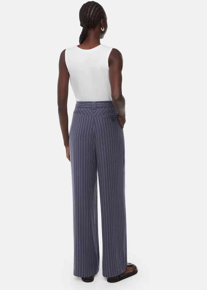 Whistles Pants Navy Lottie Pinstripe Pants 8211 Women