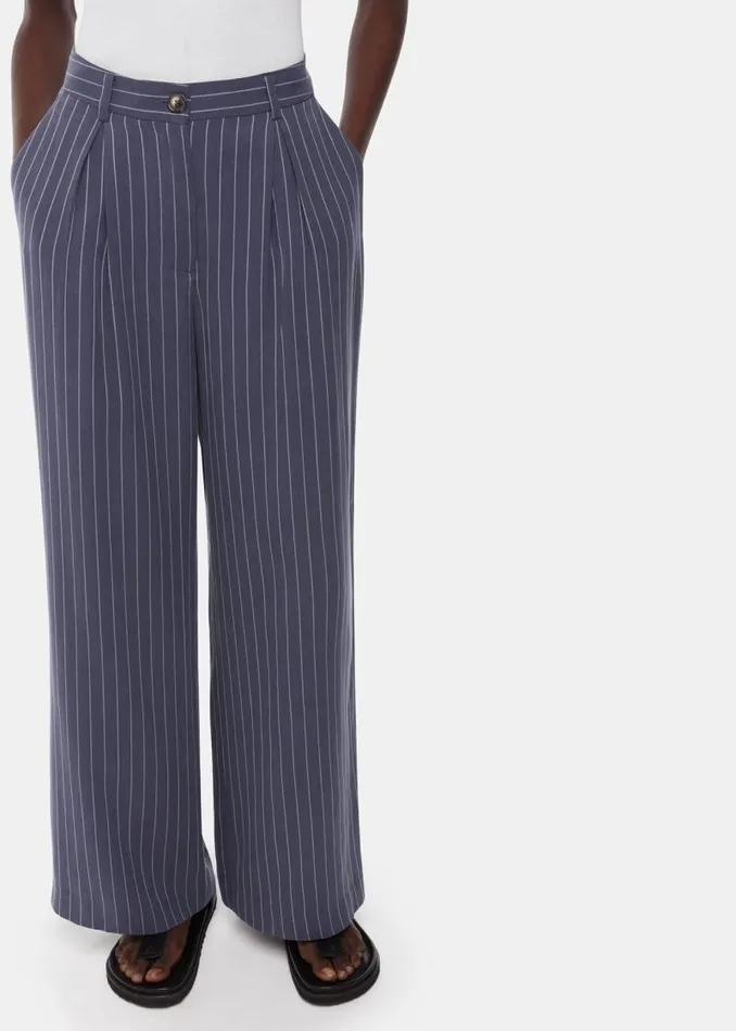 Whistles Pants Navy Lottie Pinstripe Pants 8211 Women