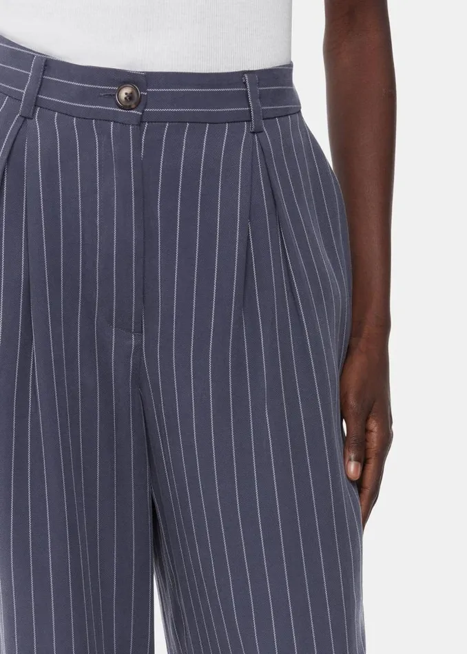Whistles Pants Navy Lottie Pinstripe Pants 8211 Women