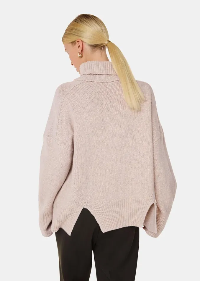 Whistles Sweaters and Cashmere Ivory Wool Turtleneck Sweater 8211 Women
