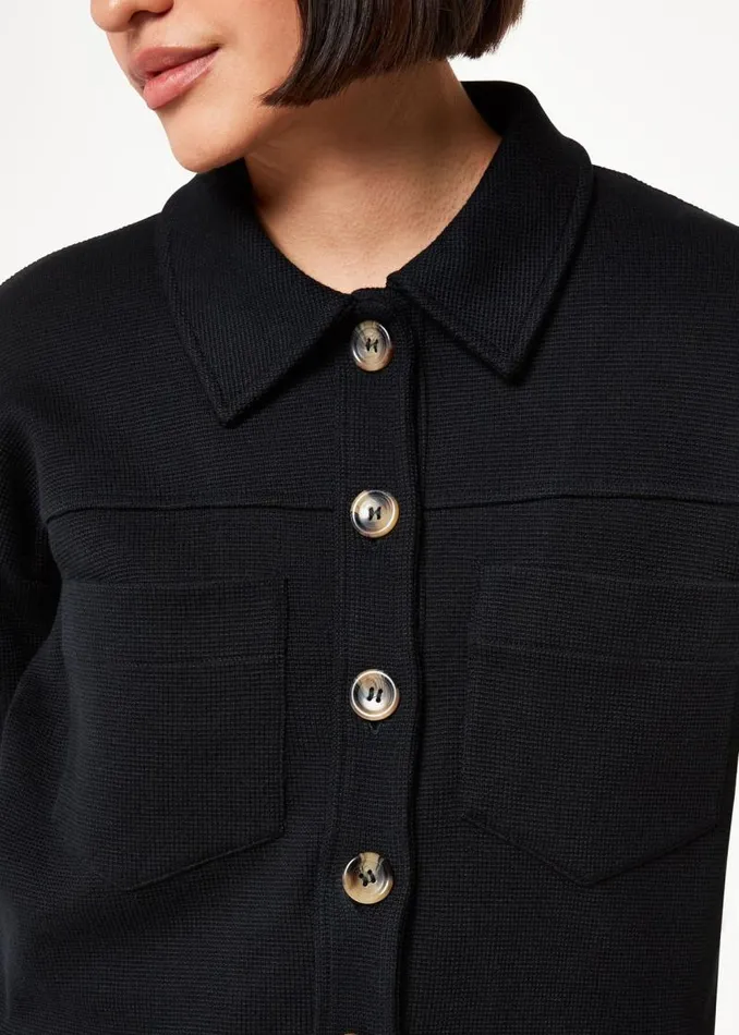 Whistles Tailoring Black Utility Jersey Jacket 8211 Women