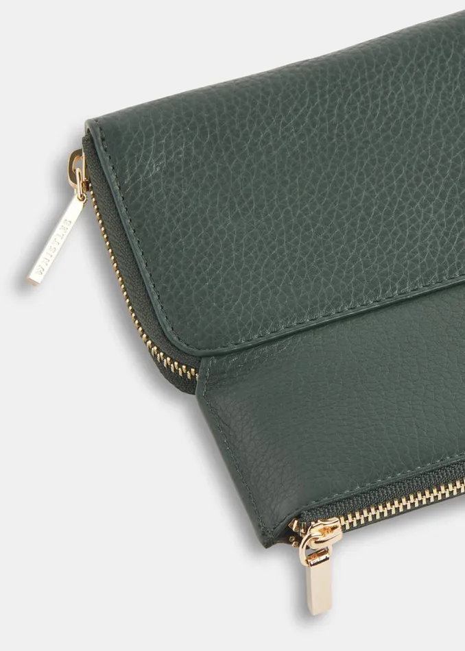 Whistles Wallets and Cardholders Dark Green Bibi Zip Purse 8211 Women