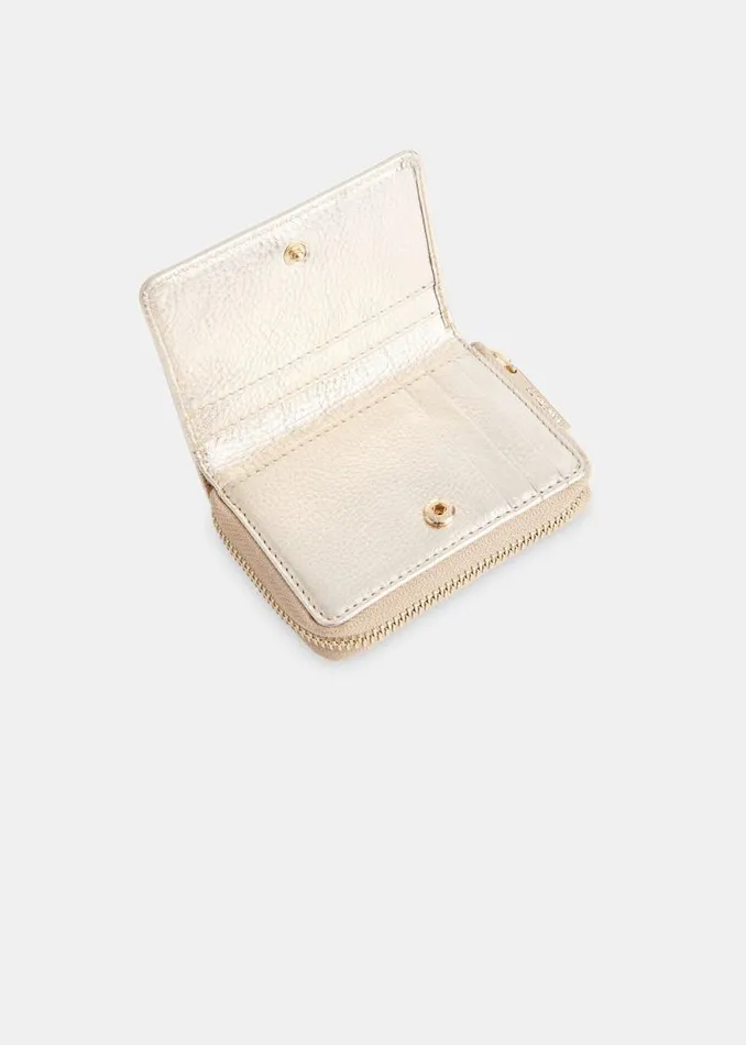Whistles Wallets and Cardholders Gold Koa Compact Purse 8211 Women