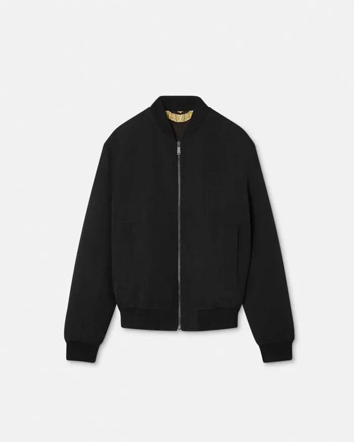 Wild Barocco Reversible Bomber Jacket Animalier Men Versace Jackets and Coats