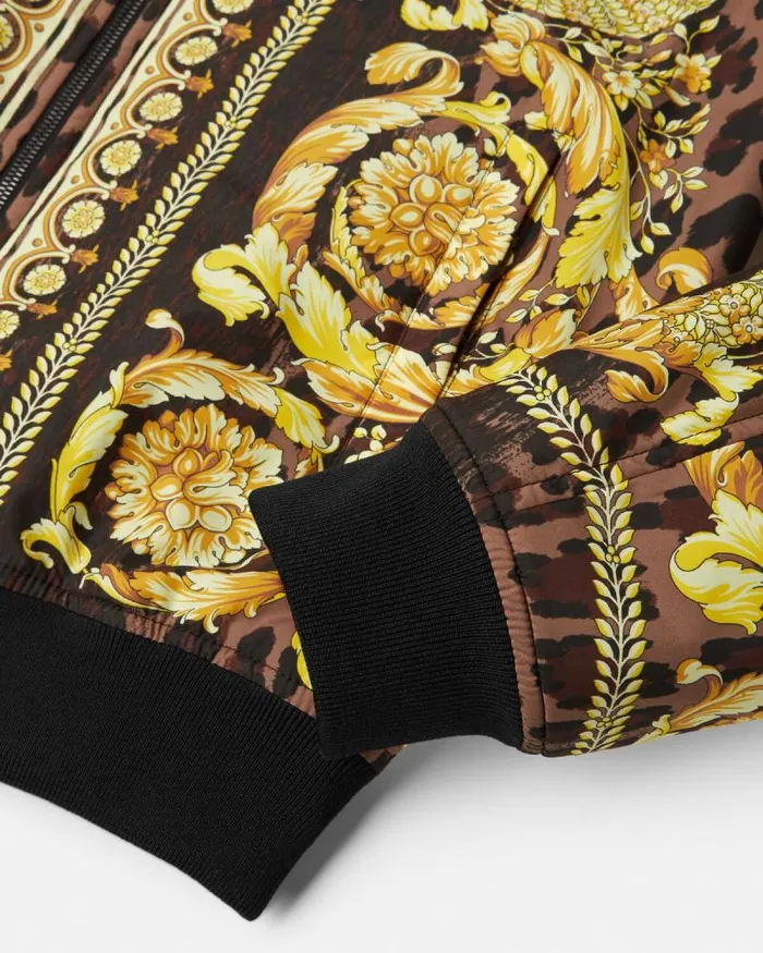 Wild Barocco Reversible Bomber Jacket Animalier Men Versace Jackets and Coats