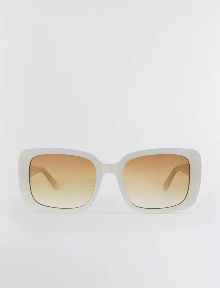 Women 1982 Rectangle Sunglasses Cream BCBG Sunglasses Women 1982 Rectangle Sunglasses Cream BCBG Sunglasses