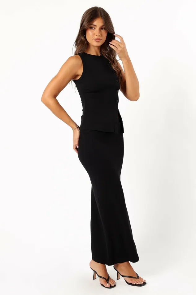 Women Adeline Two Piece Set Black Matching Sets Petal and Pup