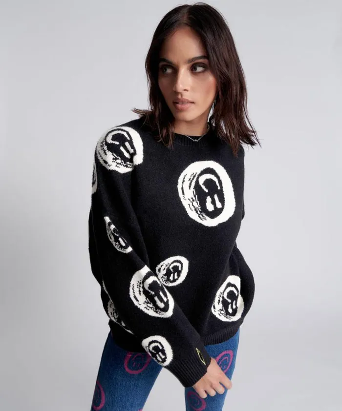 Women ALL SMILES SWEATER One Teaspoon Knitwear Women ALL SMILES SWEATER One Teaspoon Knitwear
