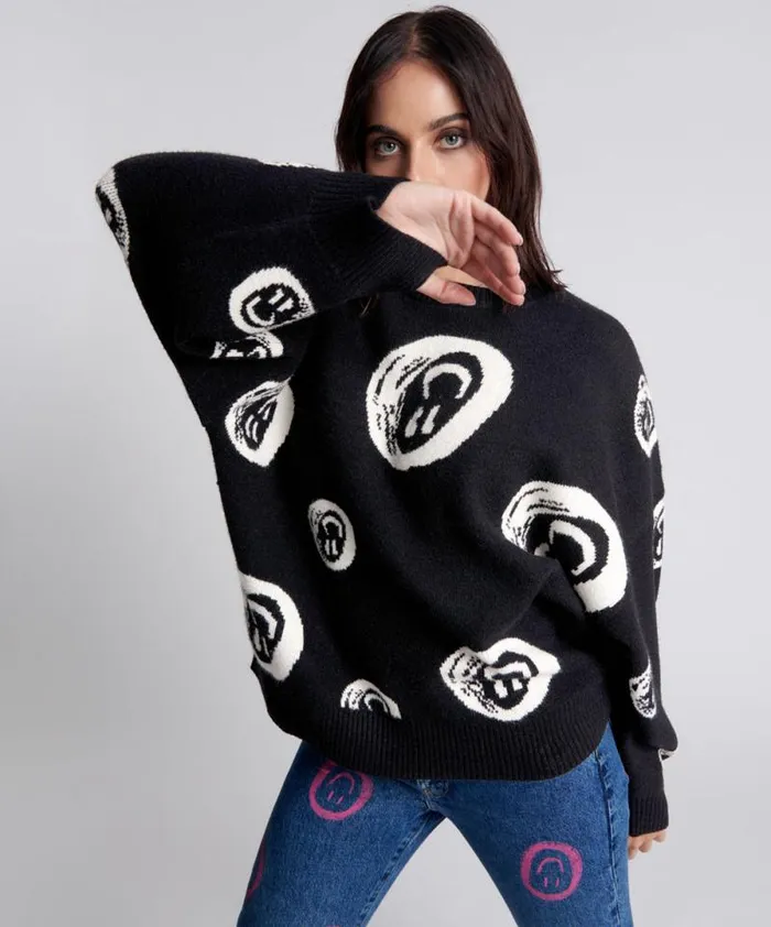 Women ALL SMILES SWEATER One Teaspoon Knitwear Women ALL SMILES SWEATER One Teaspoon Knitwear