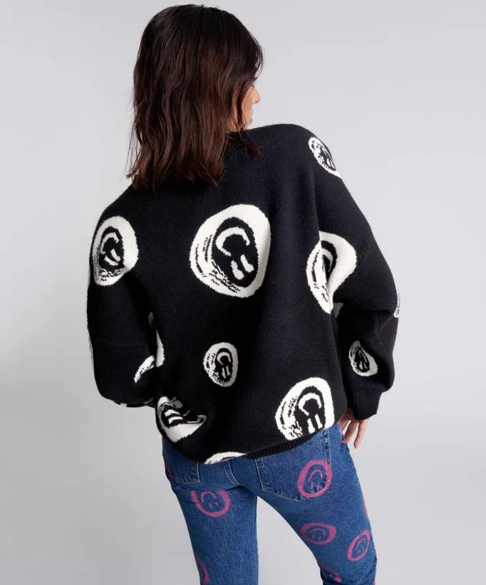 Women ALL SMILES SWEATER One Teaspoon Knitwear Women ALL SMILES SWEATER One Teaspoon Knitwear