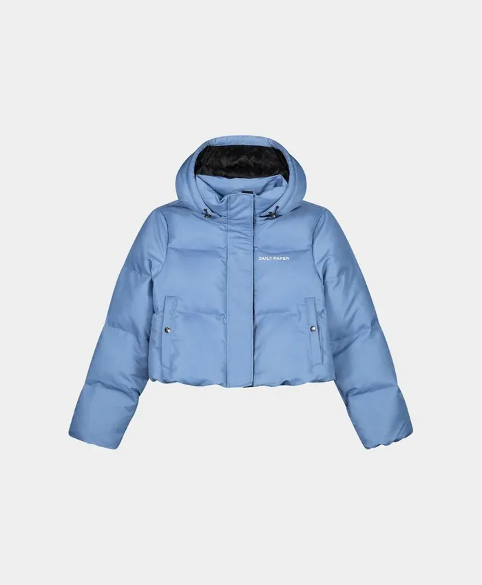 Women Allure Blue Epuff Cropped Jacket Daily Paper Jackets