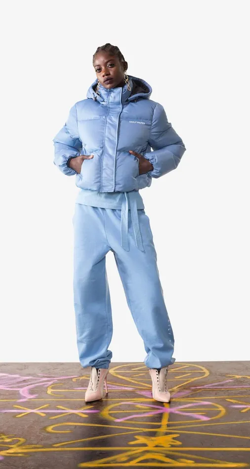 Women Allure Blue Epuff Cropped Jacket Daily Paper Jackets Women Allure Blue Epuff Cropped Jacket Daily Paper Jackets