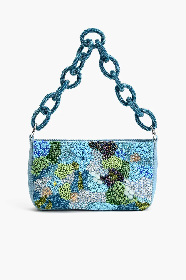 Women America and Beyond Blue Lagoon Glam Shoulder Bag Shoulder Bags