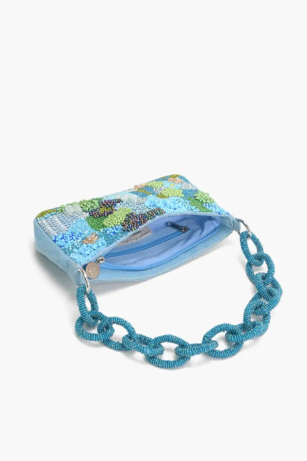 Women America and Beyond Blue Lagoon Glam Shoulder Bag Shoulder Bags