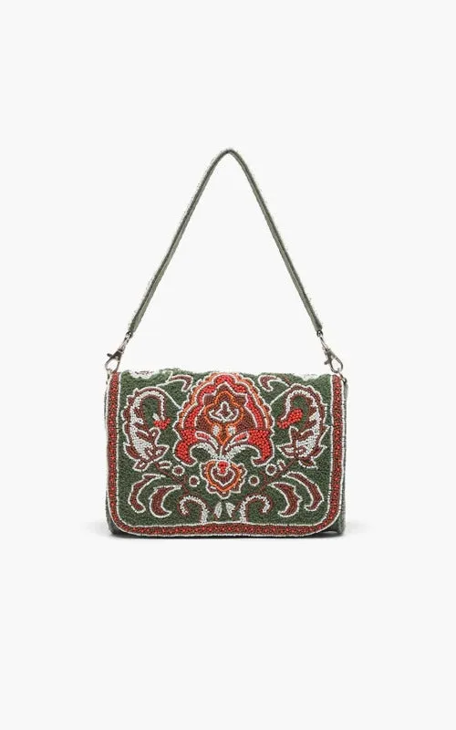 Women America and Beyond Calla Embellished Shoulder Bag Shoulder Bags