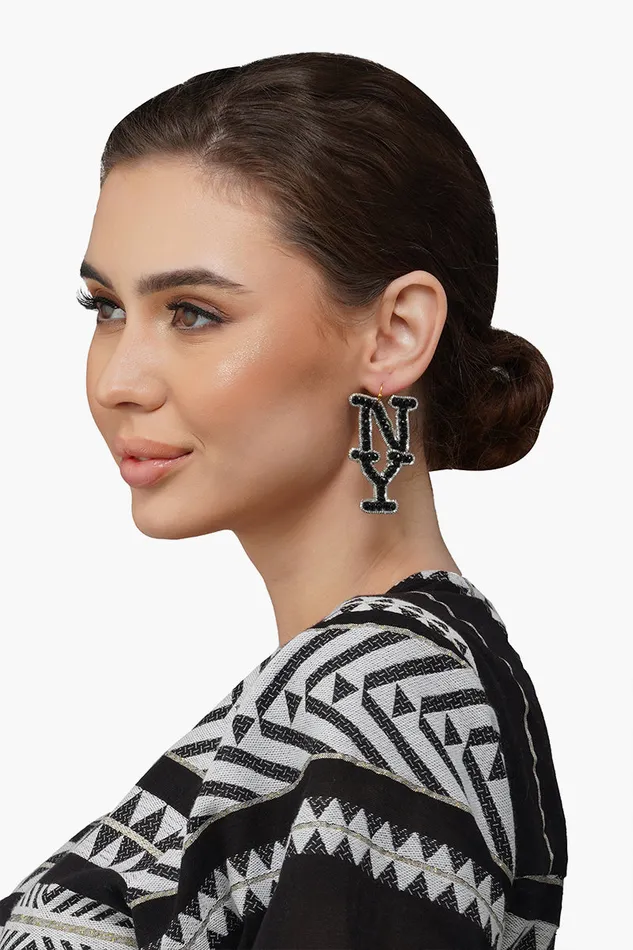 Women America and Beyond NY Beaded Earrings Jewelry