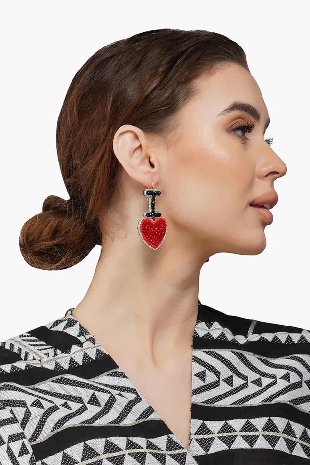Women America and Beyond NY Beaded Earrings Jewelry