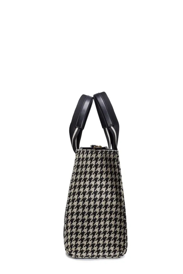 Women Bags Holland Cooper Pimlico Mini Tote Ecru Houndstooth Women Bags Holland Cooper Pimlico Mini Tote Ecru Houndstooth
