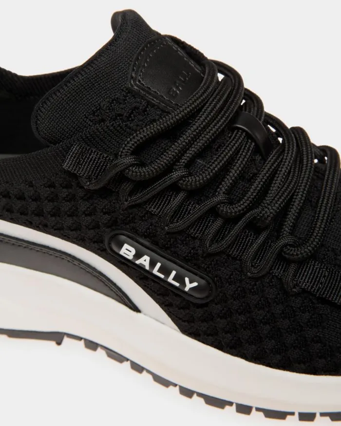 Women Bally Sneakers Outline Sneaker In Black Knit Black Women Bally Sneakers Outline Sneaker In Black Knit Black