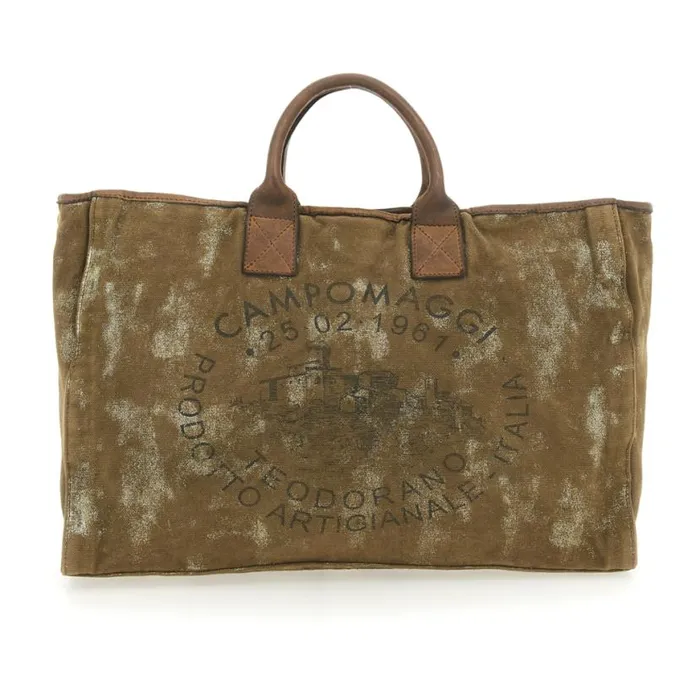 Women Baltimora Grey Campomaggi ShoppersTote Bags