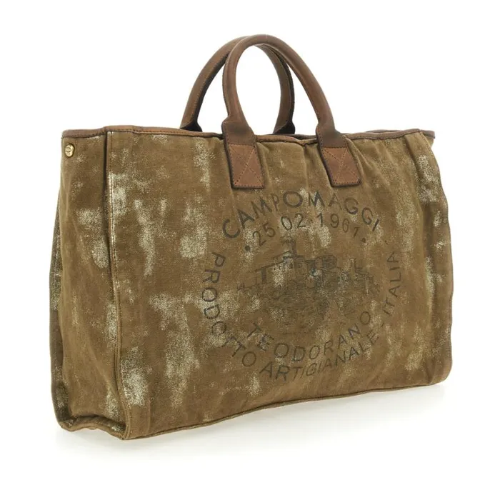 Women Baltimora Grey Campomaggi ShoppersTote Bags
