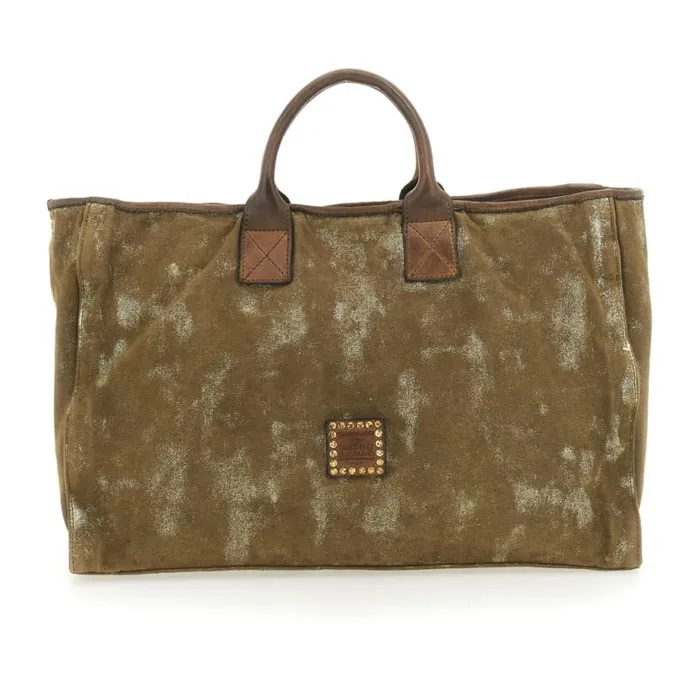 Women Baltimora Grey Campomaggi ShoppersTote Bags