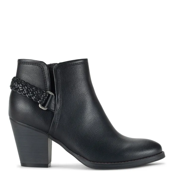 Women Baretraps Booties Charlotte Block Heel Bootie Black