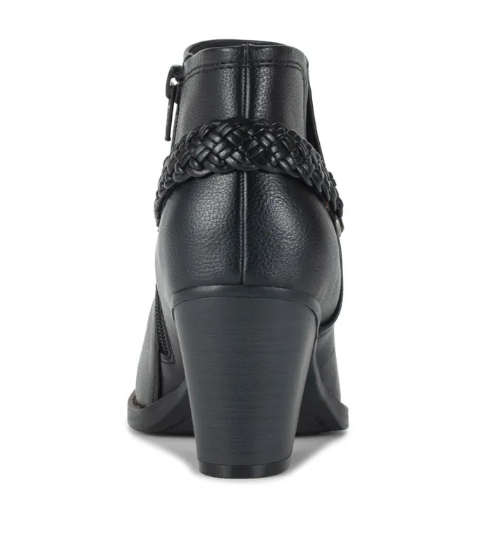 Women Baretraps Booties Charlotte Block Heel Bootie Black