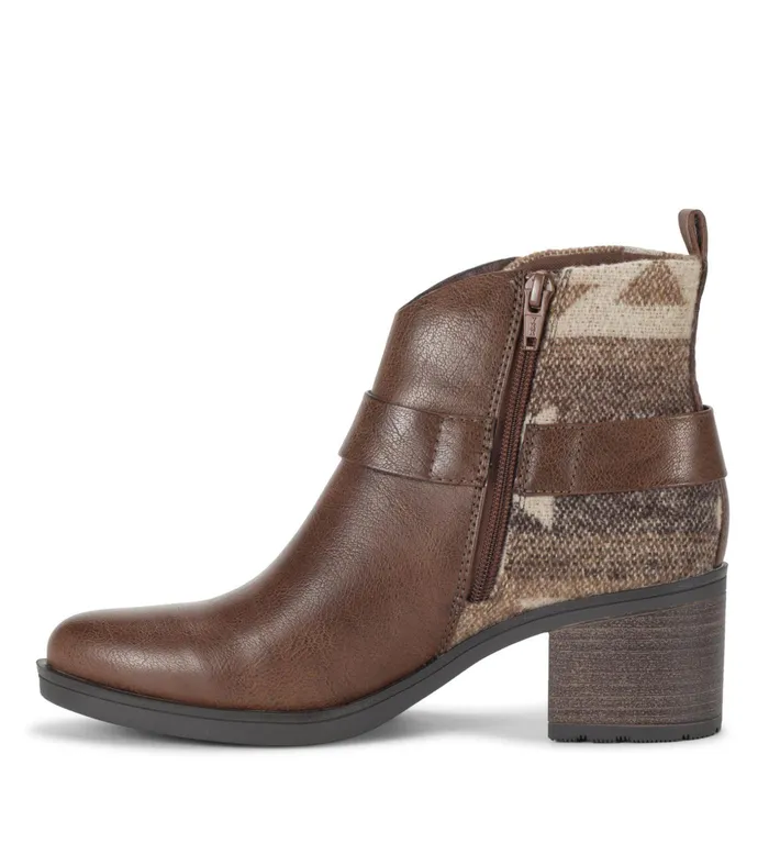 Women Baretraps Booties Colorado Block Heel Bootie Dark Brown