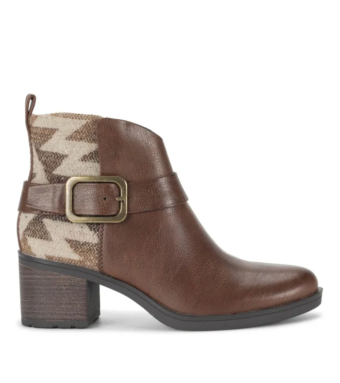 Women Baretraps Booties Colorado Block Heel Bootie Dark Brown