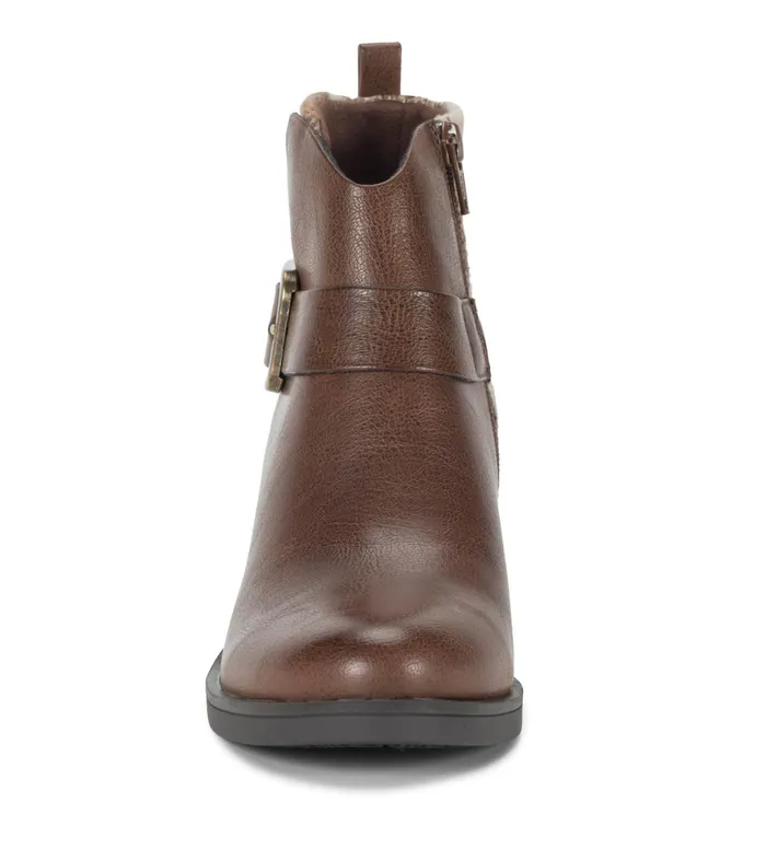 Women Baretraps Booties Colorado Block Heel Bootie Dark Brown