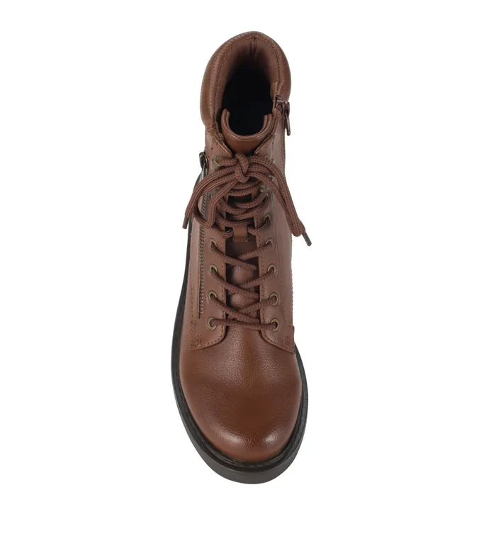 Women Baretraps Booties Holden Lace Up Bootie Brush Brown