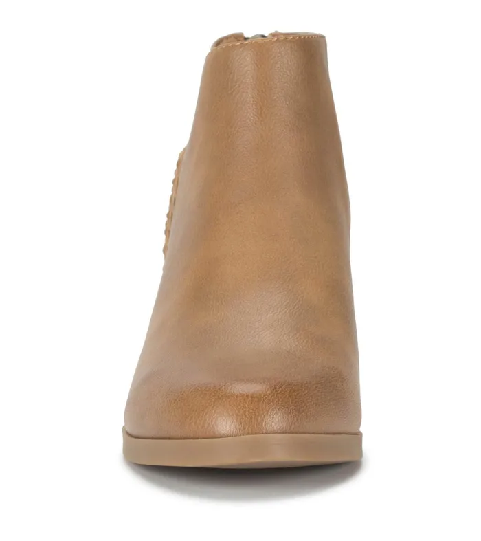 Women Baretraps Booties Lauryn Block Heel Ankle Bootie Salted Caramel